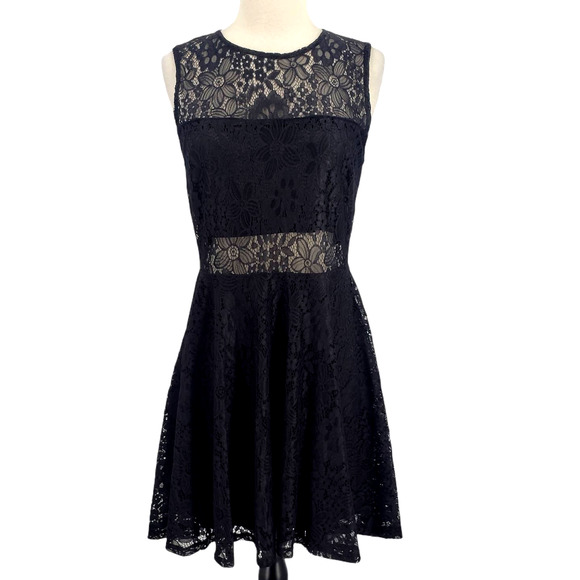 Lulus Dresses & Skirts - Lulus Black Lace Overlay Dress M
